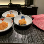 ウニと霜降りの肉